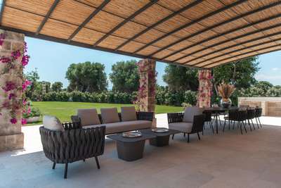Covered Outdoor Living and Dining Areas