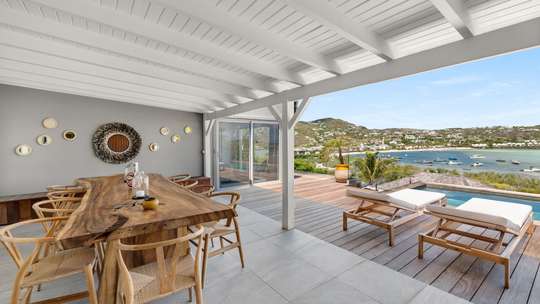 Covered Outdoor Living and Dining Areas