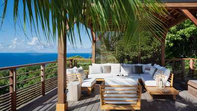 Covered Outdoor Living and Dining Areas