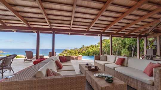 Covered Outdoor Living and Dining Areas