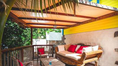 Covered Outdoor Living and Dining Areas