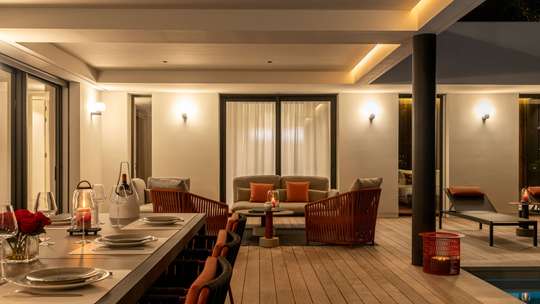 Covered Outdoor Living and Dining Areas